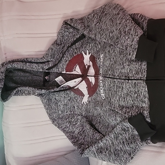 H&M Sweaters Ghostbusters Size L Zip Up Hoodie Blackwhitegray With Ghostbusters Logo Hooded